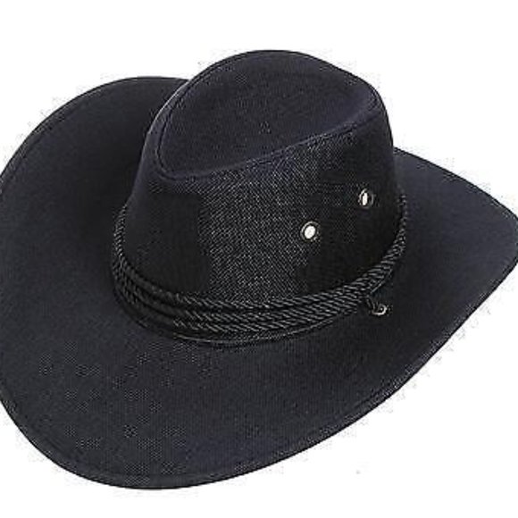 Mens Summer Bucket Cap Cowboy Fedora Outdoor Hats - Picture 1 of 12
